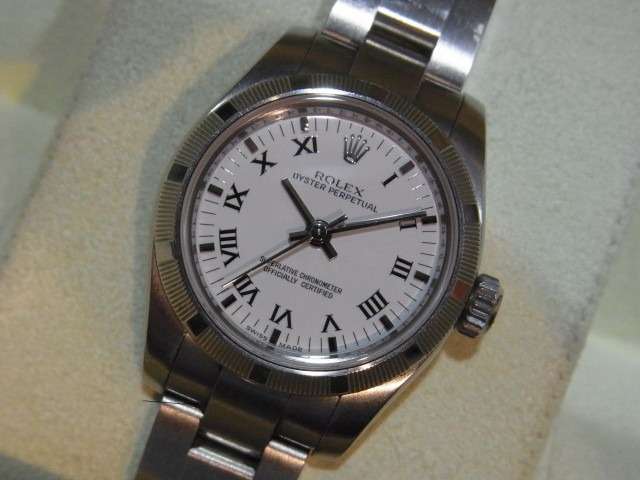 ロレックス オイスターパーペチュアル 176210 ホワイトローマ 買取価格 ¥350,000-