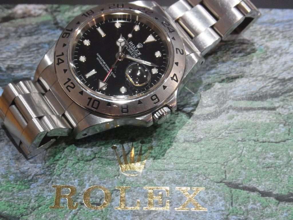 【イオンタウン川西前】ロレックス エクスプⅡ 16570 黒を買取致しました。