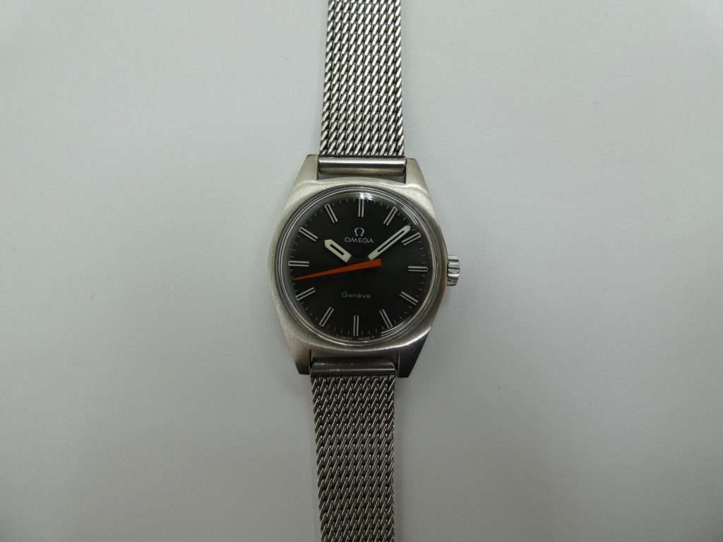 オメガ ジュネーブ レディース SS グレー文字盤 オレンジ針 買取価格 ￥19,500-