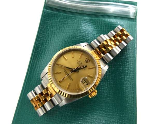ロレックス デイトジャスト 68273 シャンパン 買取価格 ￥680,000-